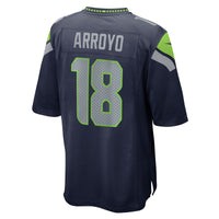Seattle Seahawks Elijah Arroyo Nike College Navy Team Game Jersey