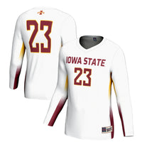 #1 Iowa State Cyclones GameDay Greats Lightweight Volleyball Jersey - White