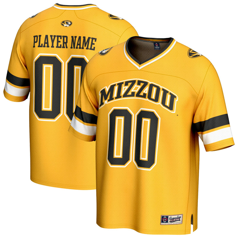 Missouri Tigers GameDay Greats NIL Pick-A-Player Football Fashion Jersey - Gold