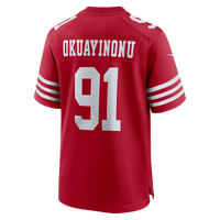 San Francisco 49ers Sam Okuayinonu Nike Scarlet Team Game Jersey