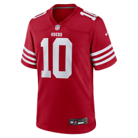 San Francisco 49ers Mac Jones Nike Scarlet Team Game Jersey