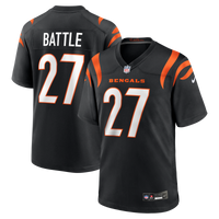Cincinnati Bengals Jordan Battle Nike Black Team Game Jersey