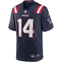 New England Patriots Steve Grogan Nike Navy Game Retired Player Jersey