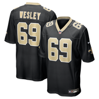 New Orleans Saints Barry Wesley Nike Black Team Game Jersey