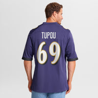 Baltimore Ravens Josh Tupou Nike Purple Team Game Jersey