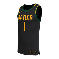 #1 Baylor Bears Nike Replica Basketball Jersey - Black