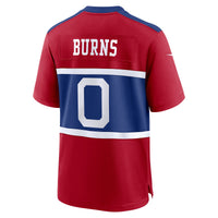 New York Giants Brian Burns Nike Century Red Alternate Game Jersey