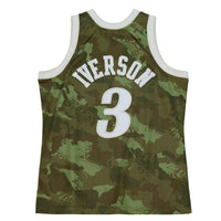 Philadelphia 76ers NBA Allen Iverson 1996 Ghost Green Camo Swingman Jersey By Mitchell & Ness -