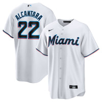 Miami Marlins Sandy Alcantara Nike White Replica Player Jersey