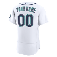 Seattle Mariners Nike White Home Authentic Custom Jersey