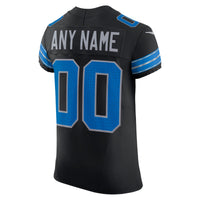 Detroit Lions Nike Black Alternate Vapor F.U.S.E. Elite Custom Jersey