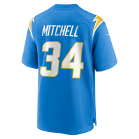 Los Angeles Chargers Keaton Mitchell Nike Powder Blue Team Game Jersey