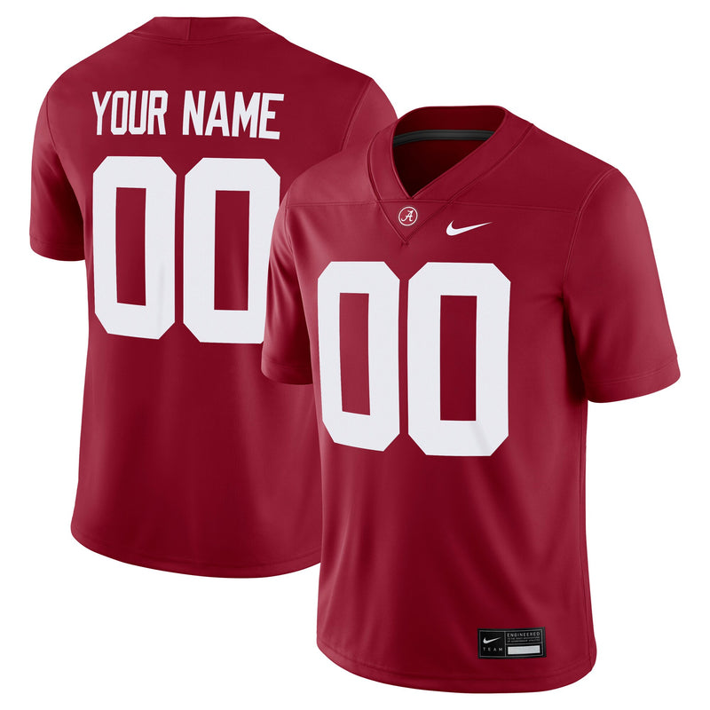 Alabama Crimson Tide Nike Custom Football Game Jersey - Crimson