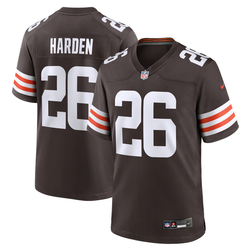Cleveland Browns Myles Harden Nike Brown Team Game Jersey