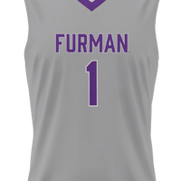 #1 Furman Paladins GameDay Greats Lightweight Basketball Jersey - Gray