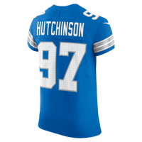 Detroit Lions Aidan Hutchinson Nike Blue Team Vapor F.U.S.E. Elite Jersey