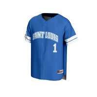 #1 Saint Louis Billikens GameDay Greats Lightweight Collegiate Baseball Fashion Jersey - Blue