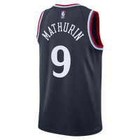 Los Angeles Clippers Nike Replica Icon Edition Swingman Jersey - Navy - Bennedict Mathurin -