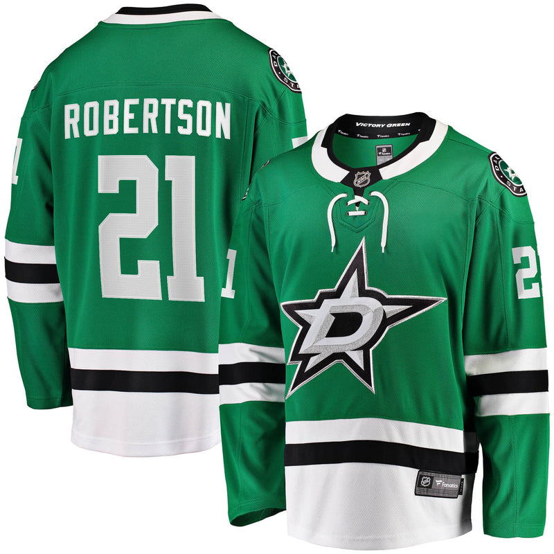 Dallas Stars Jason Robertson Fanatics Kelly Green Home Breakaway Replica Jersey