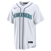 Seattle Mariners Luke Raley Nike White Home Replica Jersey