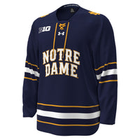 Notre Dame Fighting Irish Under Armour Replica Hockey Jersey - Navy