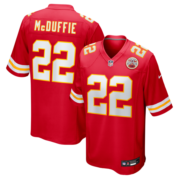 Kansas City Chiefs Trent McDuffie Nike Red Game Jersey