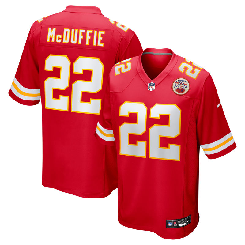 Kansas City Chiefs Trent McDuffie Nike Red Game Jersey