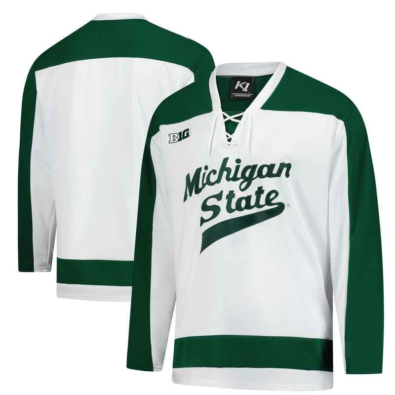 Michigan State Spartans Home Replica Hockey Jersey - White