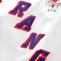 New York Rangers Fanatics White Away Premium Custom Jersey