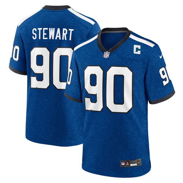 Indianapolis Colts Grover Stewart Nike Blue Alternate Game Jersey