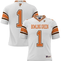 #1 Bowling Green St. Falcons GameDay Greats Endzone Football Jersey - White