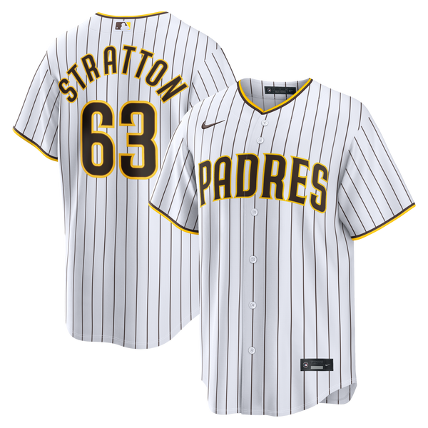 San Diego Padres Hunter Stratton Nike White Home Replica Jersey