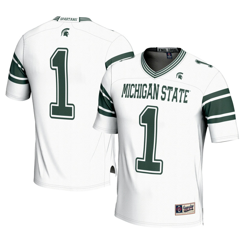 #1 Michigan State Spartans GameDay Greats Football Jersey - Cardinal