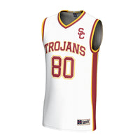 #80 USC Trojans GameDay Greats Lightweight Basketball Fashion Jersey - White
