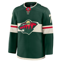Minnesota Wild Brock Faber Fanatics Green Anniversary Premium Jersey