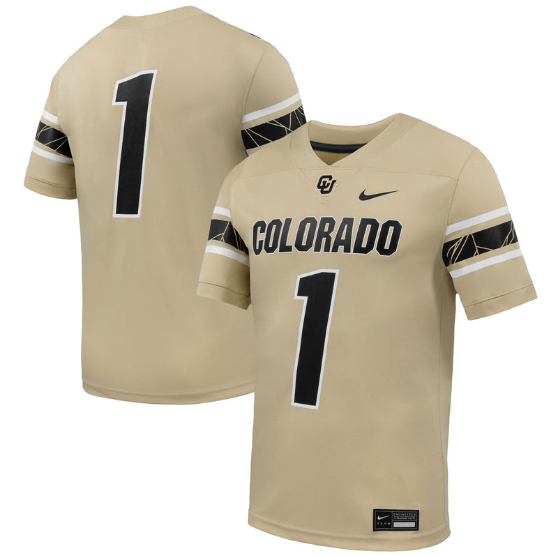 #1 Colorado Buffaloes Nike Alternate Game Football Jersey - Gold