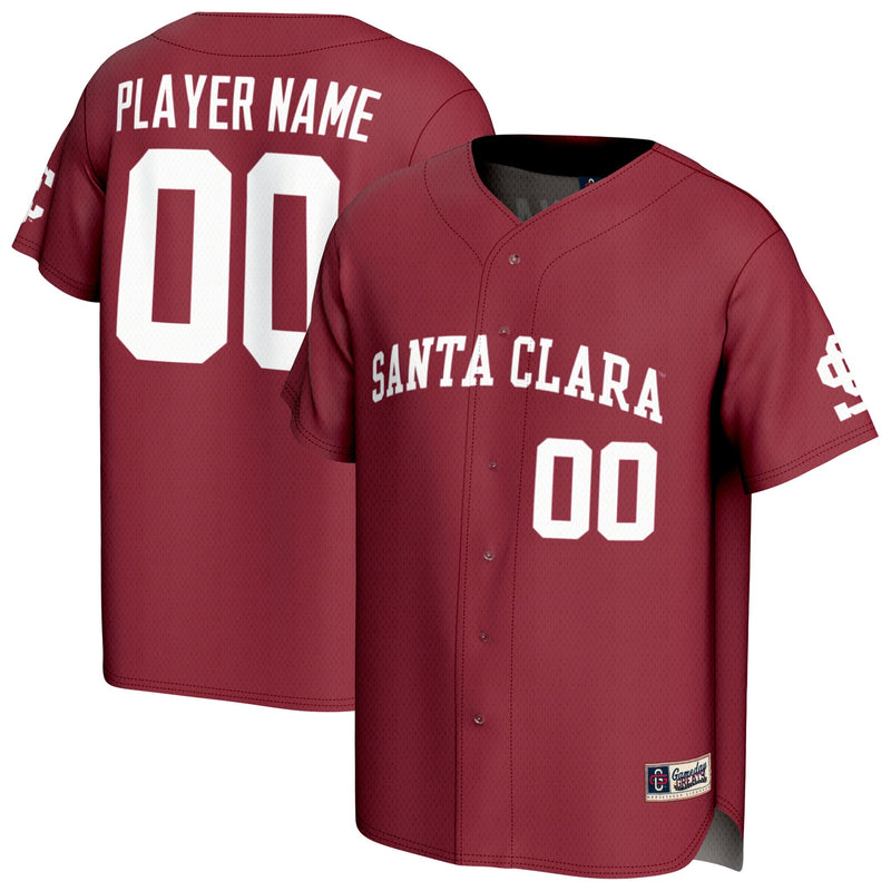 Santa Clara Broncos GameDay Greats Lightweight Collegiate Baseball NIL Pick-A-Player Fashion Jersey - Red