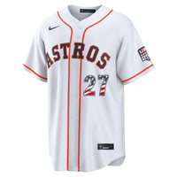 Fourth of July Houston Astros Jose Altuve Nike White USA 250 Stadium Jersey