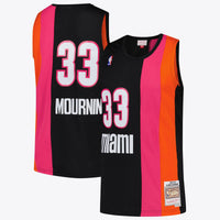 Miami Heat NBA Alonzo Mourning Hardwood Classics Road Jersey By Mitchell & Ness -