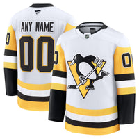Pittsburgh Penguins Fanatics White Away Premium Custom Jersey