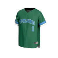 #1 Tulane Green Wave GameDay Greats Lightweight Collegiate Baseball Fashion Jersey - Green