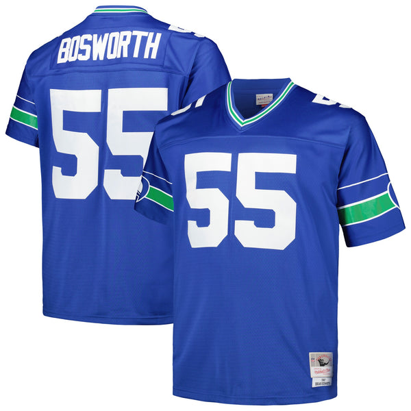 Seattle Seahawks Brian Bosworth Mitchell & Ness Royal Big & Tall 1987 Legacy Retired Player Jersey