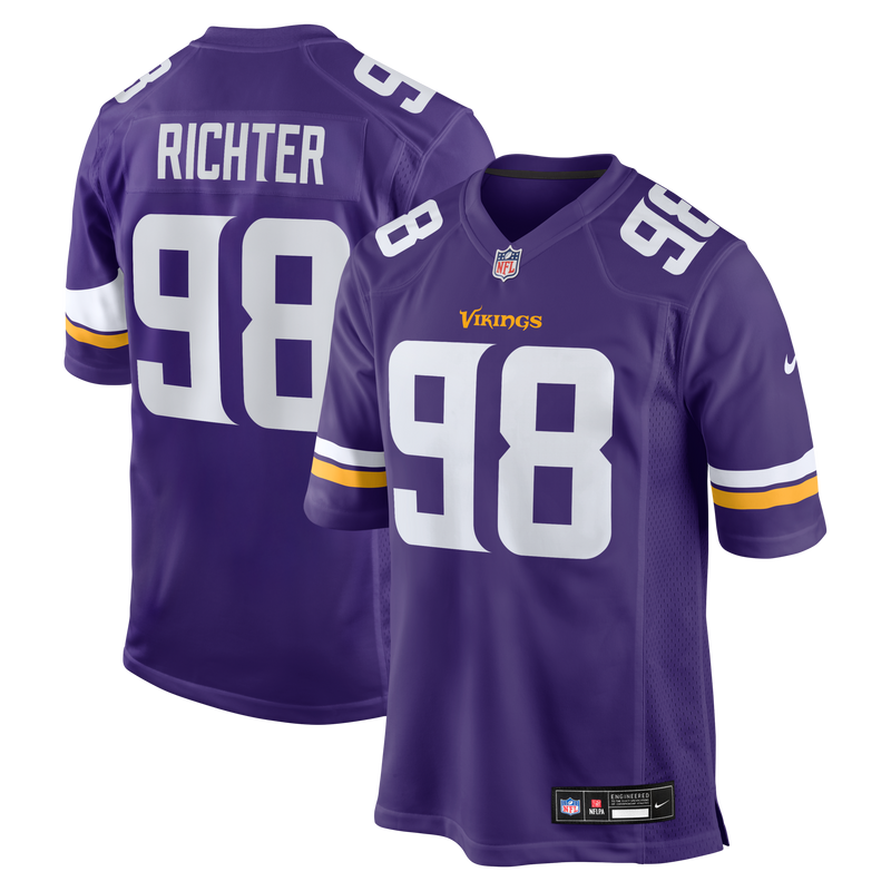 Minnesota Vikings Bo Richter Nike Purple Team Game Jersey