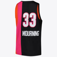 Miami Heat NBA Alonzo Mourning Hardwood Classics Road Jersey By Mitchell & Ness -