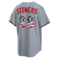Fourth of July Miami Marlins Kyle Stowers Nike Gray USA 250 Stadium Jersey