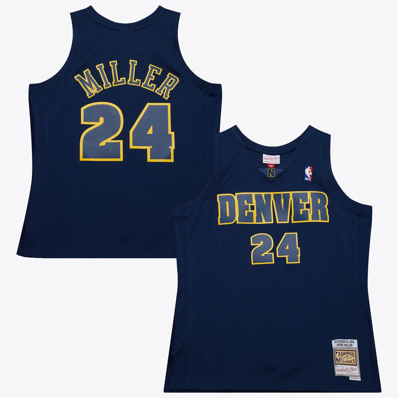 Denver Nuggets Mitchell & Ness Andre Miller 2012 Day Authentic Jersey - Ash Blue