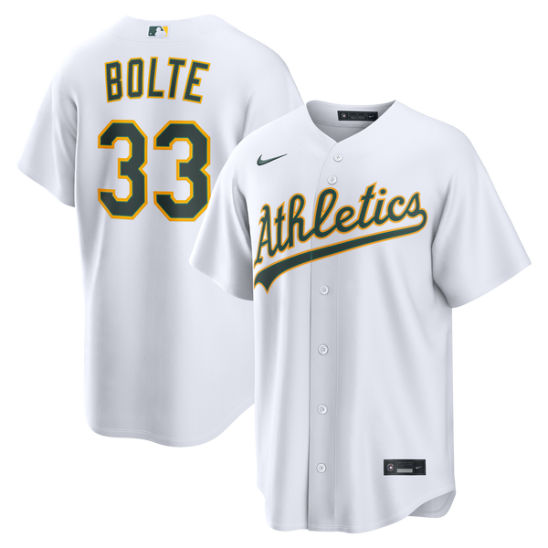 Athletics Henry Bolte Nike White Home Replica Jersey