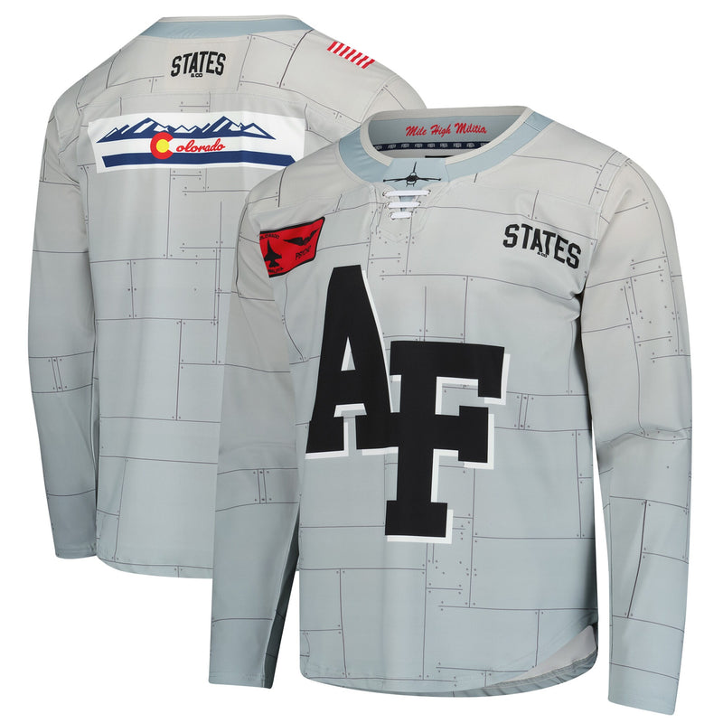 Air Force Falcons APLS Tail Flash Hockey Replica Jersey - Gray