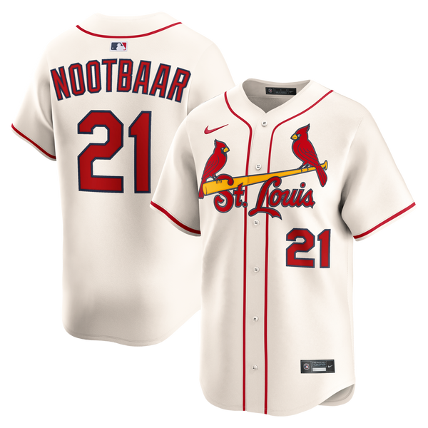 St. Louis Cardinals Lars Nootbaar Nike Cream Alternate 2 Limited Jersey