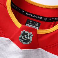 Calgary Flames Fanatics White Away Authentic Pro Jersey